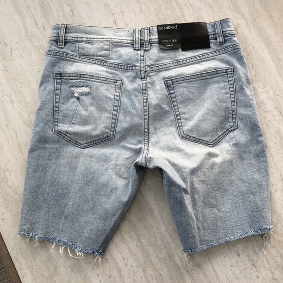 Blank NYC Men's Wooster Distressed Shorts Slim Fit Size 30 NEW - Picture 2 of 6